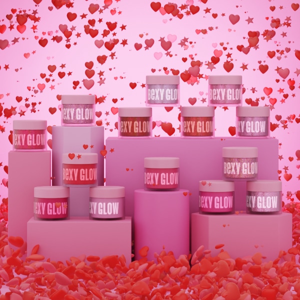 Bexy Glow Valentines Acrylic Powders