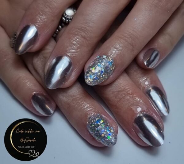 Sarah Weaver - "Glitter and chrome combos (hopefully)."