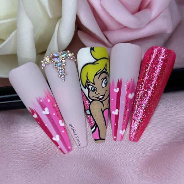 Carla Brannan Gelled Pretty Tinkerbell Nails