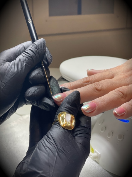 Nordic Nail Brush In Use 1