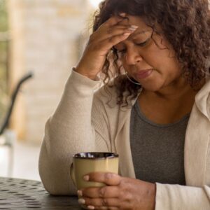 Menopause Woman Distressed