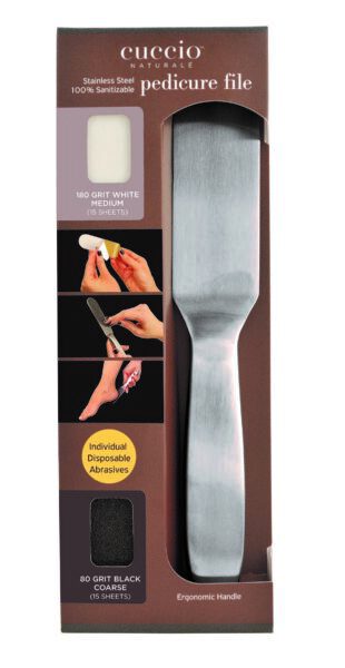 Cuccio Stainless Steel Pedicure File & Refills, www.cuccio.co.uk