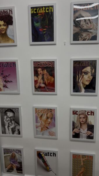 The painted nail scratch wall