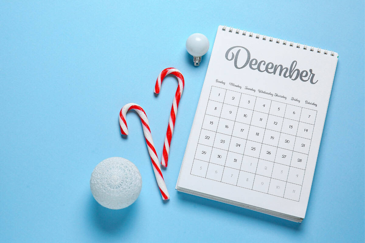December christmas calendar
