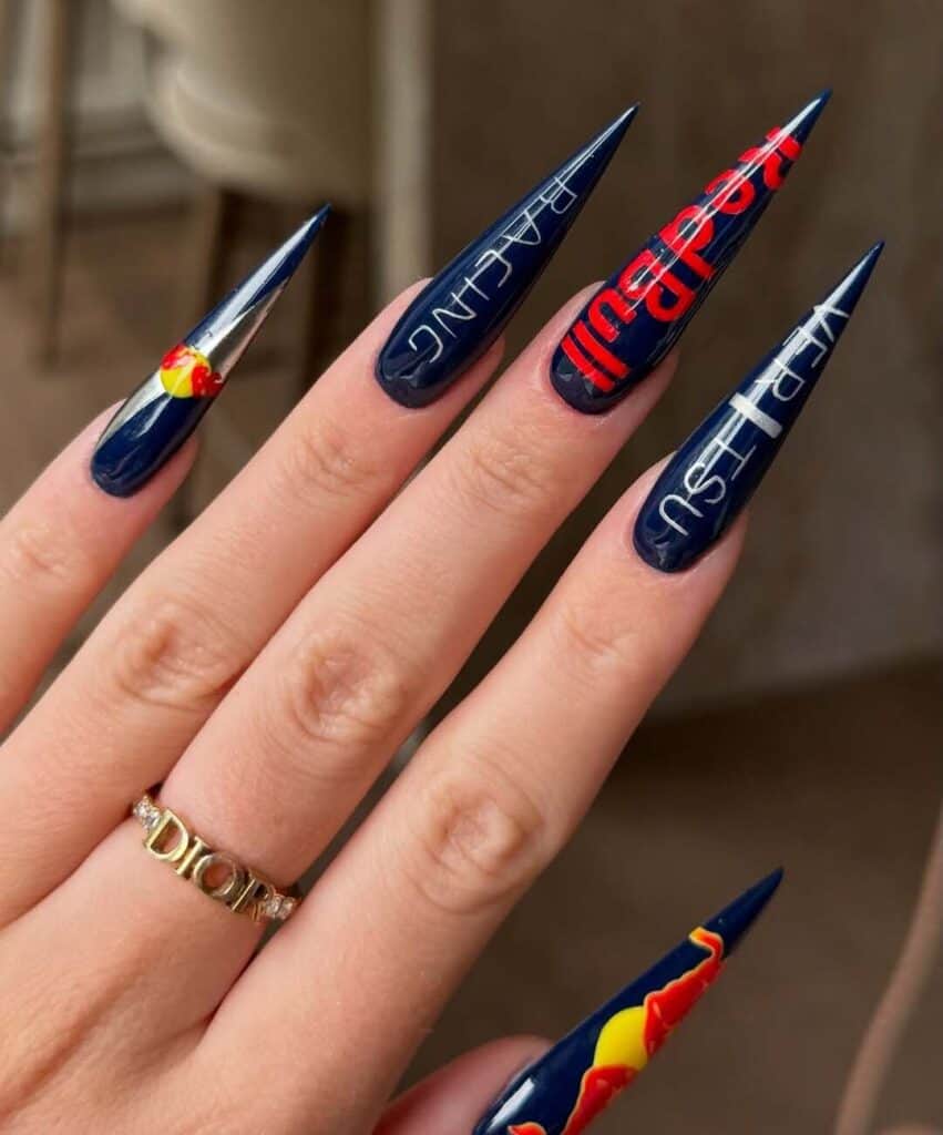 Formula 1 Red Bull Racing nails @mxs.nails
