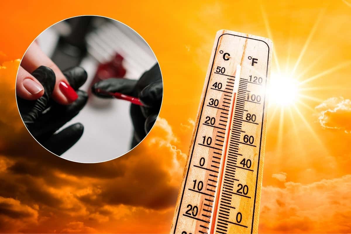 Heatwaves affecting nail services