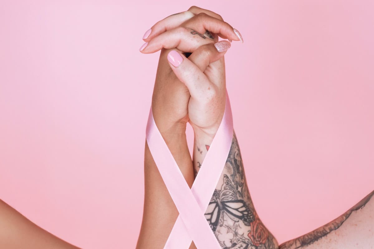 Breast cancer awareness nail brand pink products glitterbels