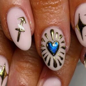 Sagittarius nail art