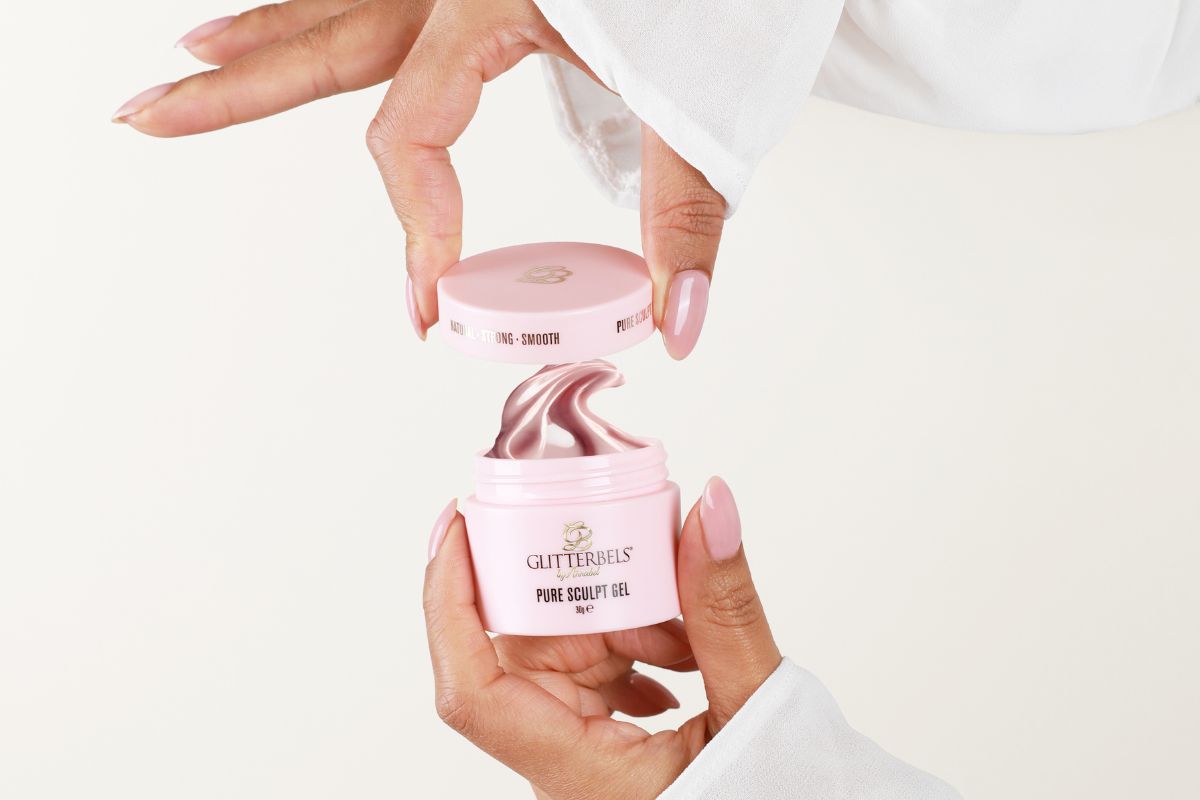 Glitterbels PureSculpt Hard Gel nails hands